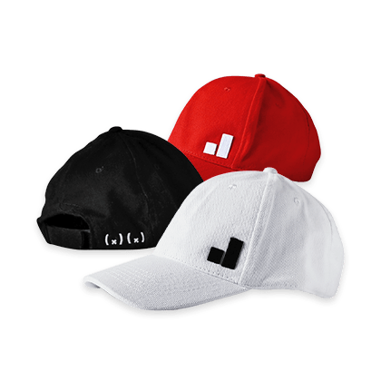 white black and red skate hats
